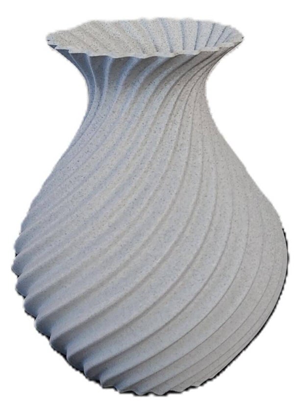 Twistvaas steen Oreo Marble kleur 20 CM