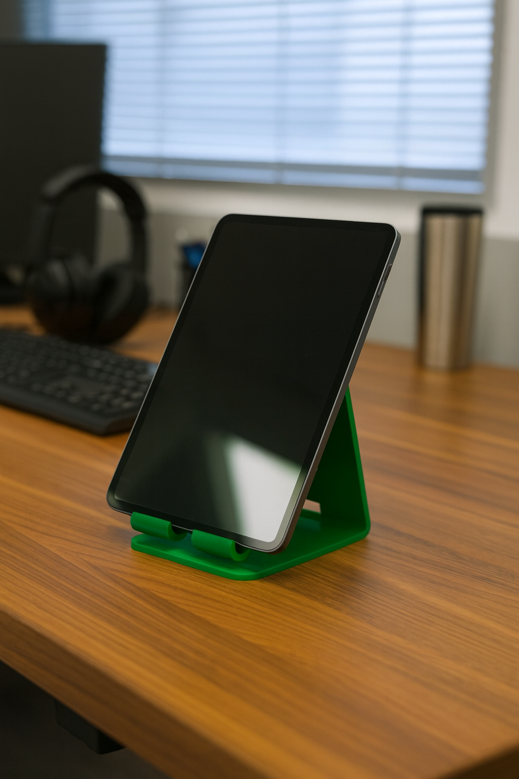 Tabletstandaard Compact, licht en altijd stabiel