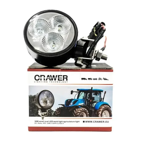 CRAWER LED werklamp 30W rond 3000 Lumen