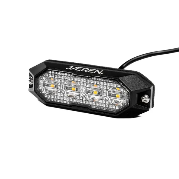 JAEREN LED flitser 4 LED oranje R65 IP69K – sync 16 flitspatronen