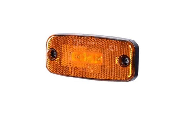 LED Markeringslamp / reflector oranje 10-30V