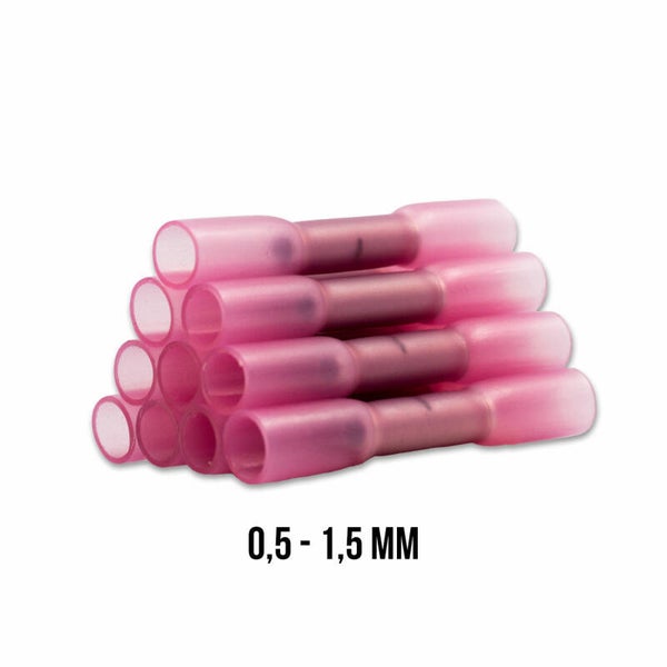 Kabelverbinder 0.5mm-1.5mm (Rood) Krimp (Set van 10 Stuks)