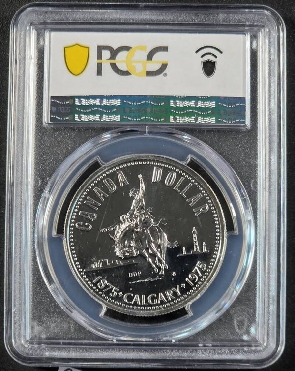 1975 Canada $1 Calgary Centennial Silver Dollar – PCGS SP69 Specimen
