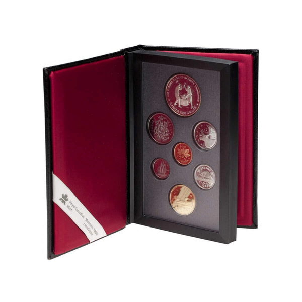 1988 Canada Proof Set – Saint-Maurice Ironworks Commemorative Silver Dollar – Royal Canadian Mint