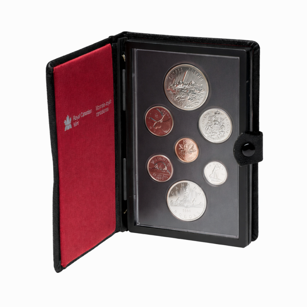 1980 Canada Specimen Coin Set – Royal Canadian Mint 7-Coin Silver Double Dollar Set in Original Case