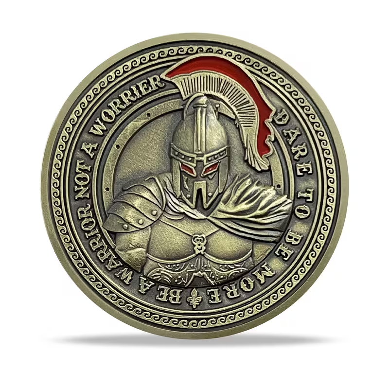 Warrior Knight Motivational Art Round – “Don’t Limit Your Challenge” Alloy Coin 40mm