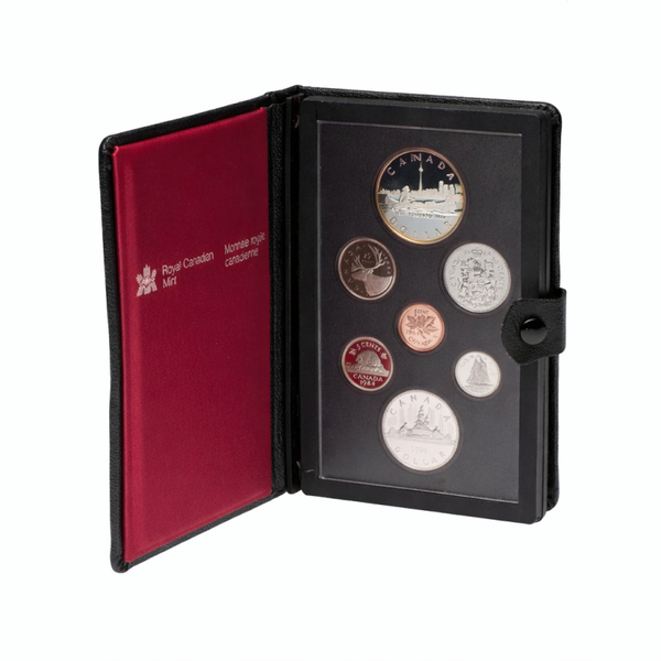 1984 Canada Royal Canadian Mint Specimen Coin Set – Toronto Dollar – Original RCM Case