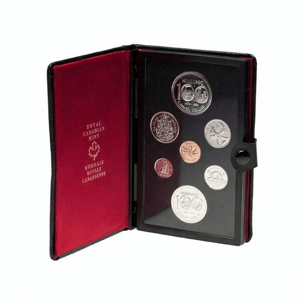 1974 Canada Royal Canadian Mint Specimen Coin Set – Winnipeg Centennial Dollar – Original RCM Case