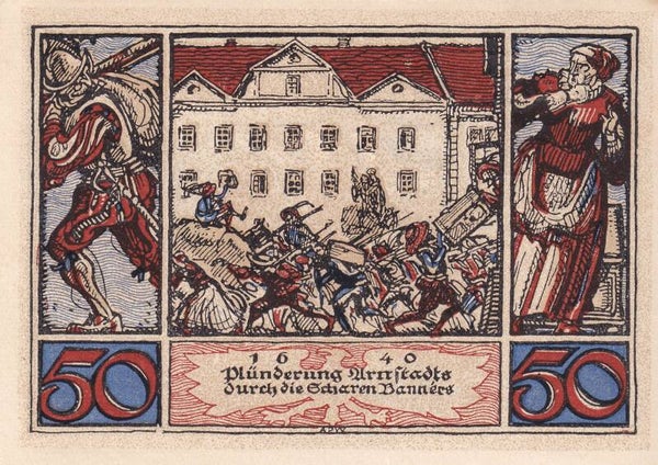 1921 – German City of Arnstadt 50 Pfennig