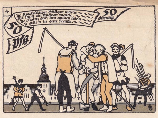 1921 – German City of Kerne Notgeld 50 Pfennig