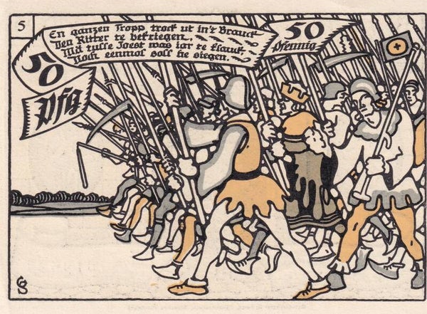 1921 – German City of Kerne Notgeld 50 Pfennig