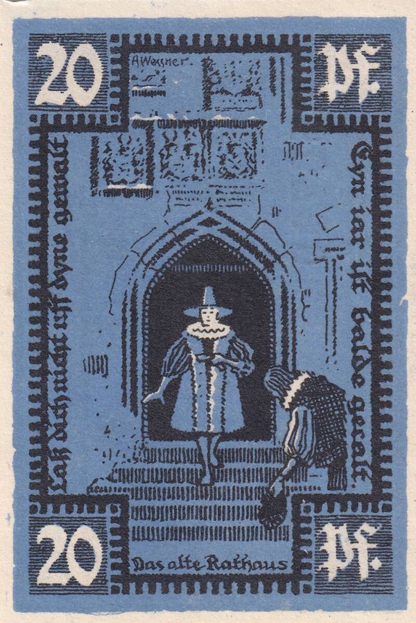 1921 – German City of Merseburg 20 Pfennig Notgeld