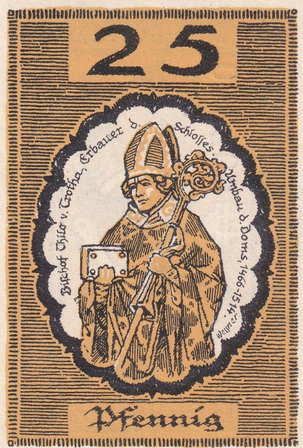1921 – German City of Merseburg 25 Pfennig Notgeld