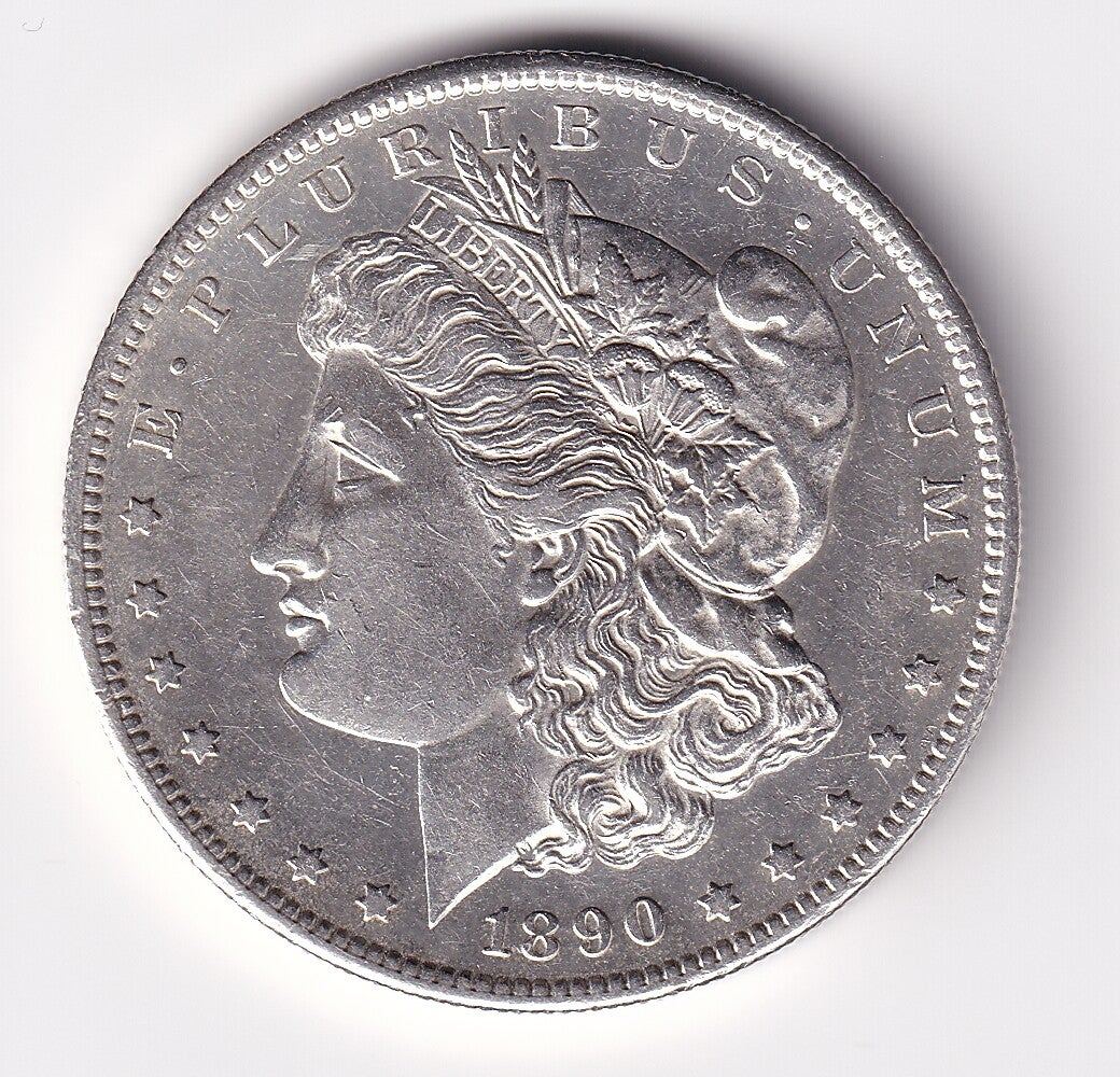 1890-S United States Morgan Silver Dollar – San Francisco Mint (AU)