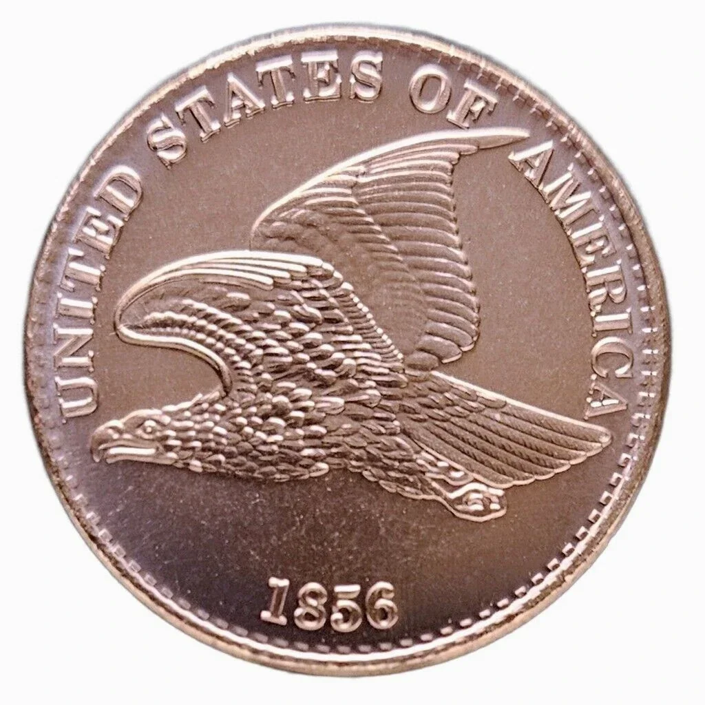 1856 Flying Eagle Design 1 oz .999 Copper Round – United States of America Tribute