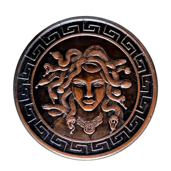 Medusa Mythology 1 oz .999 Copper Round – Greek Gorgon High Relief Fantasy Coin