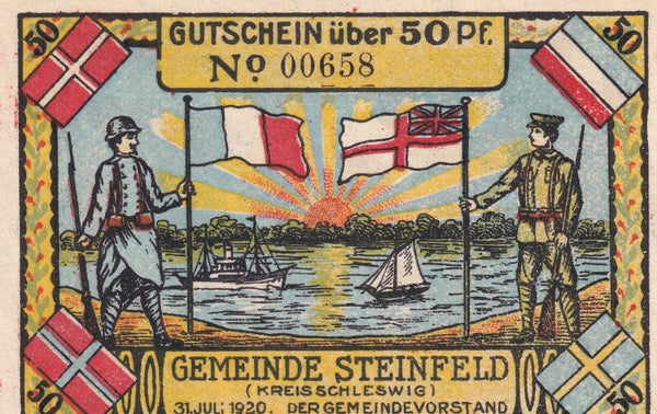 1920 German City of Steinfeld (Schleswig) – 50 Pfennig