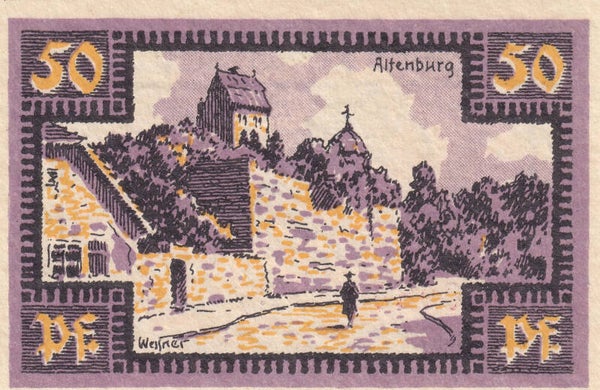 1921 German City of Altenburg – 50 Pfennig Notgeld (Thuringia)