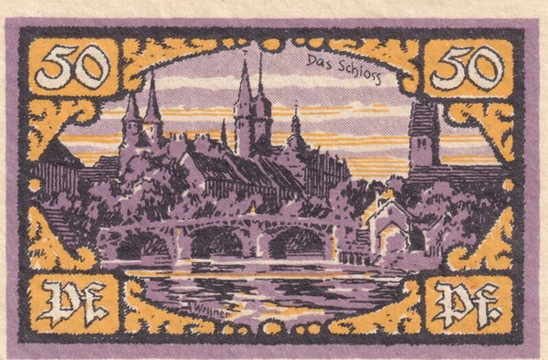 1921 German City of Gurten – 50 Pfennig Notgeld (Stadtkasse Gurten)