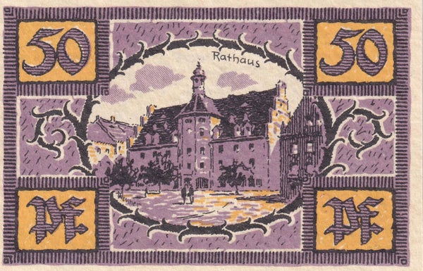 1921 German City of Gurten – 50 Pfennig Notgeld (Stadtkasse Gurten)