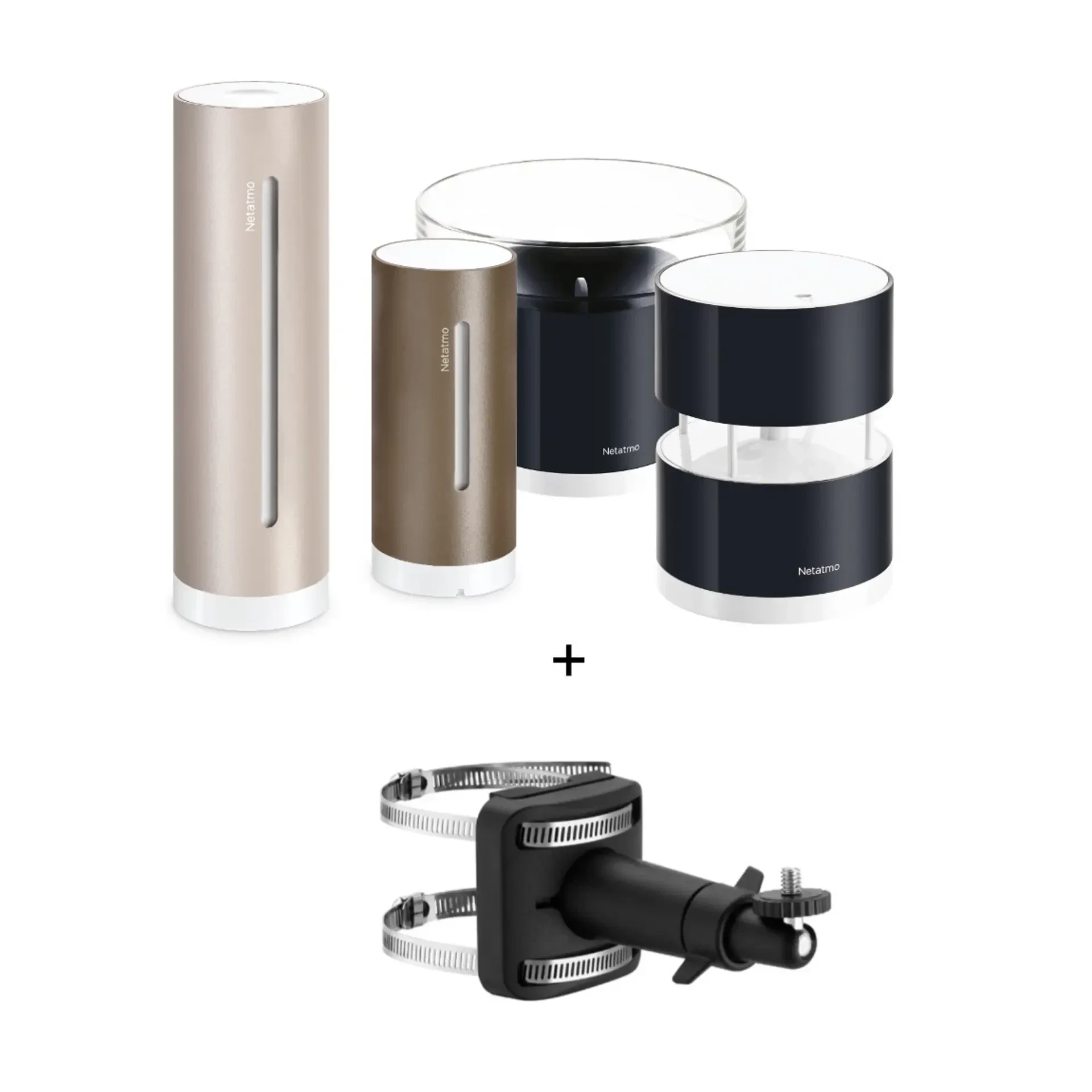 Netatmo Premium Set Weerstation - Original Gen. 2 + gratis Wandbeugel