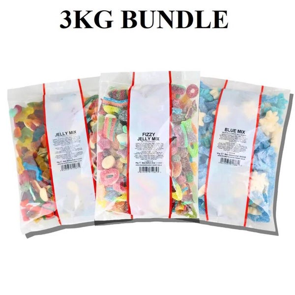 3Kg Fizzy, Jelly and Blue Sweet Bundle