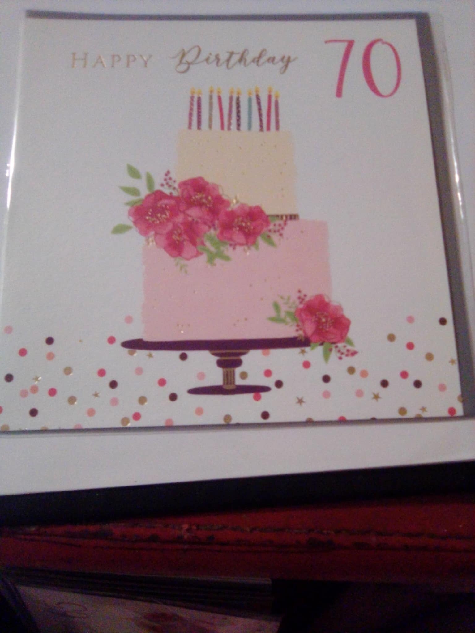 70th Birthday Card