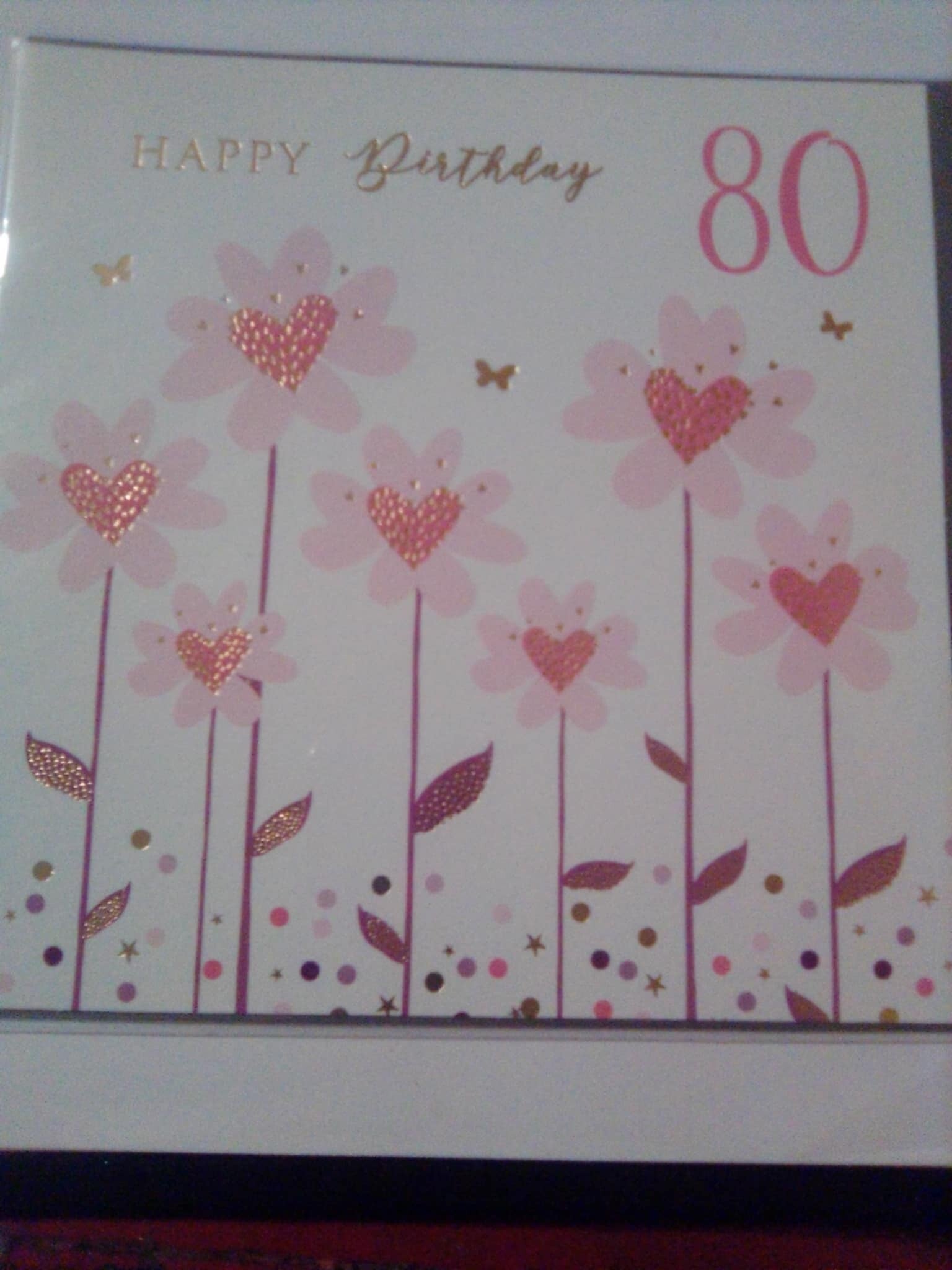 80th Birthday Card