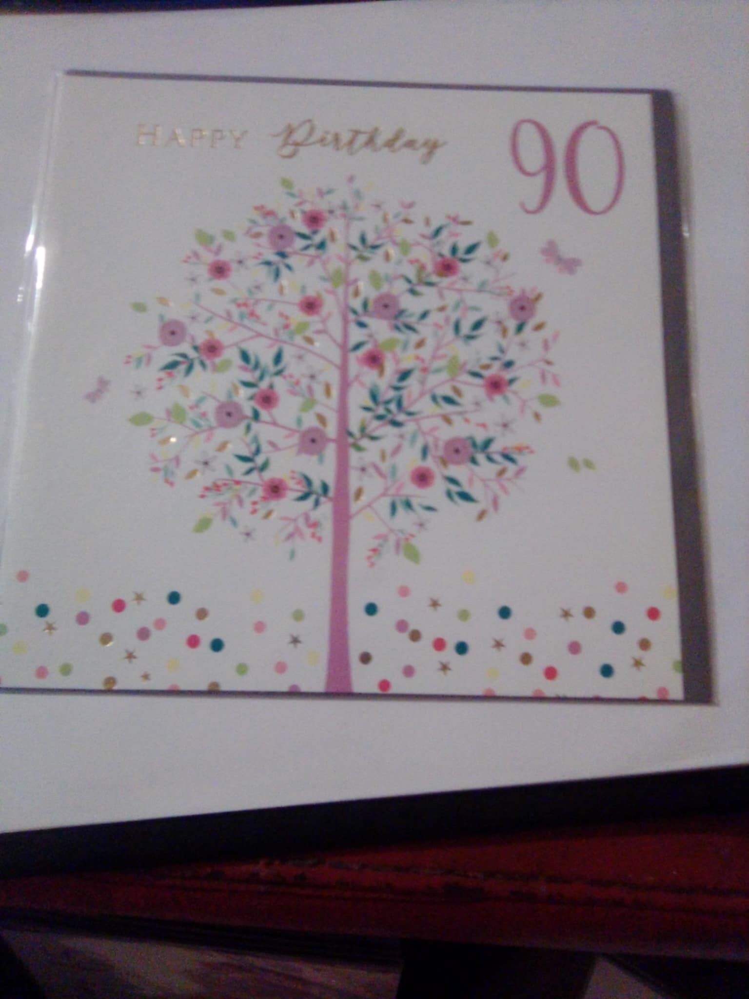 90th Birthday Card