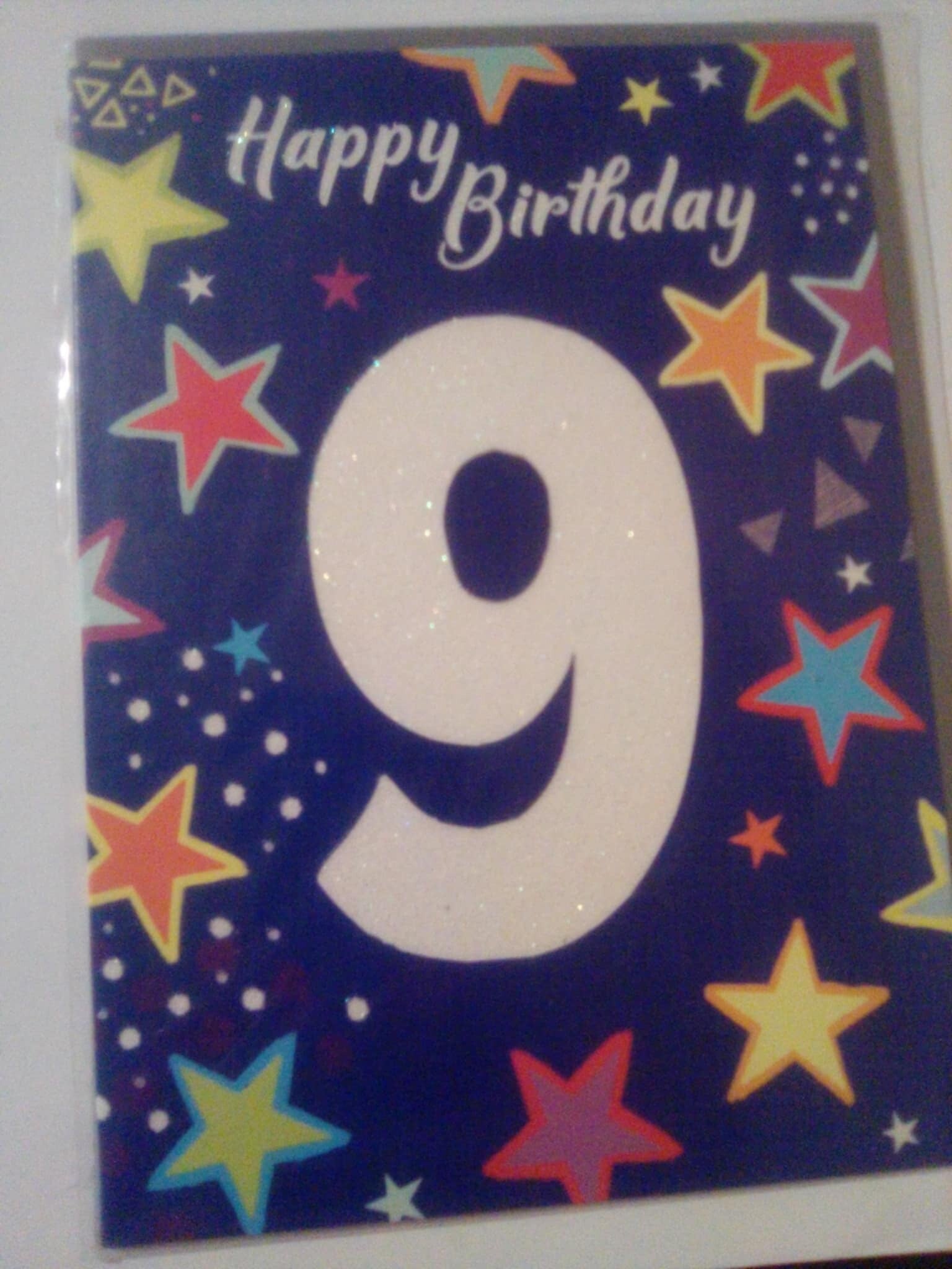 9th birthday card