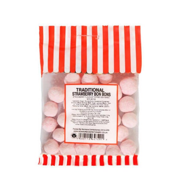 Traditional Strawberry Bon Bons 140G