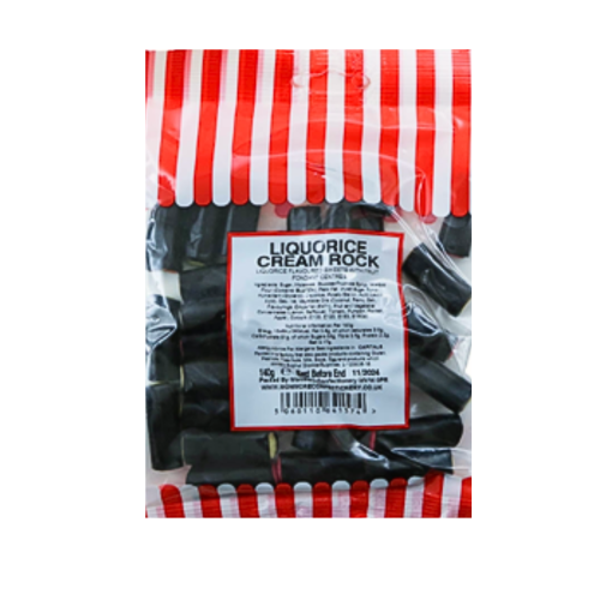Liquorice Cream Rock 140G