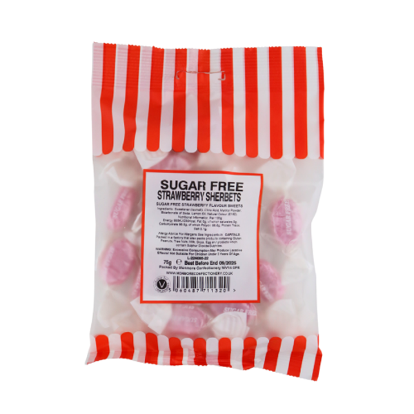 Sugar Free Strawberry Sherbert 75G