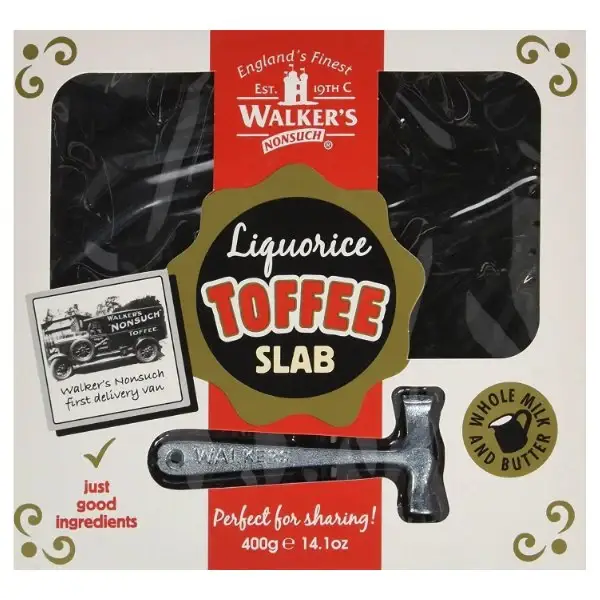 Walkers Liquorice Toffee Slab 400G