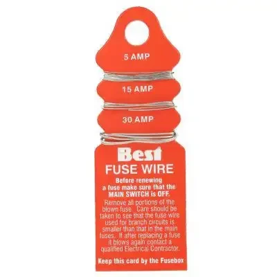VALUE PACK FUSE WIRE CARDED (5AMP 15AMP 30AMP) 1 CARD PER PACK
