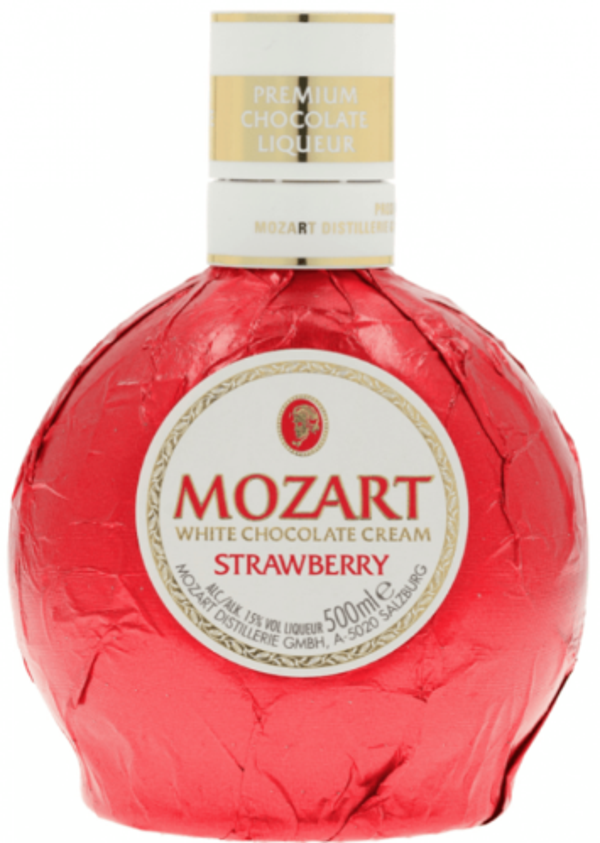 Mozart White Chocolate Strawberry 0,5L