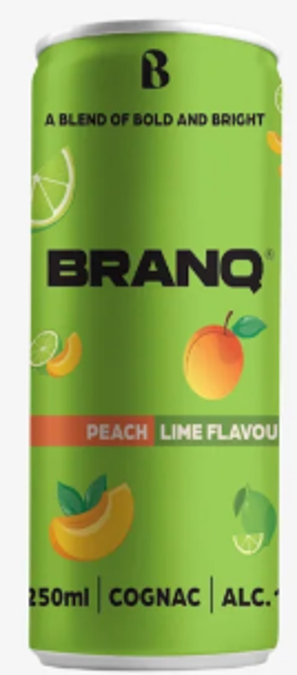 BranQ Cognac Peach Lime 12x0,25L