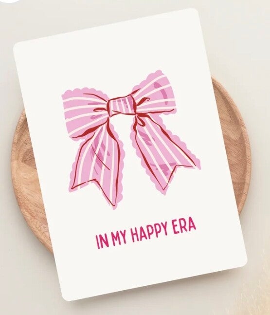 Postkarte „In My Happy Era“ – Design von Lilly Braun