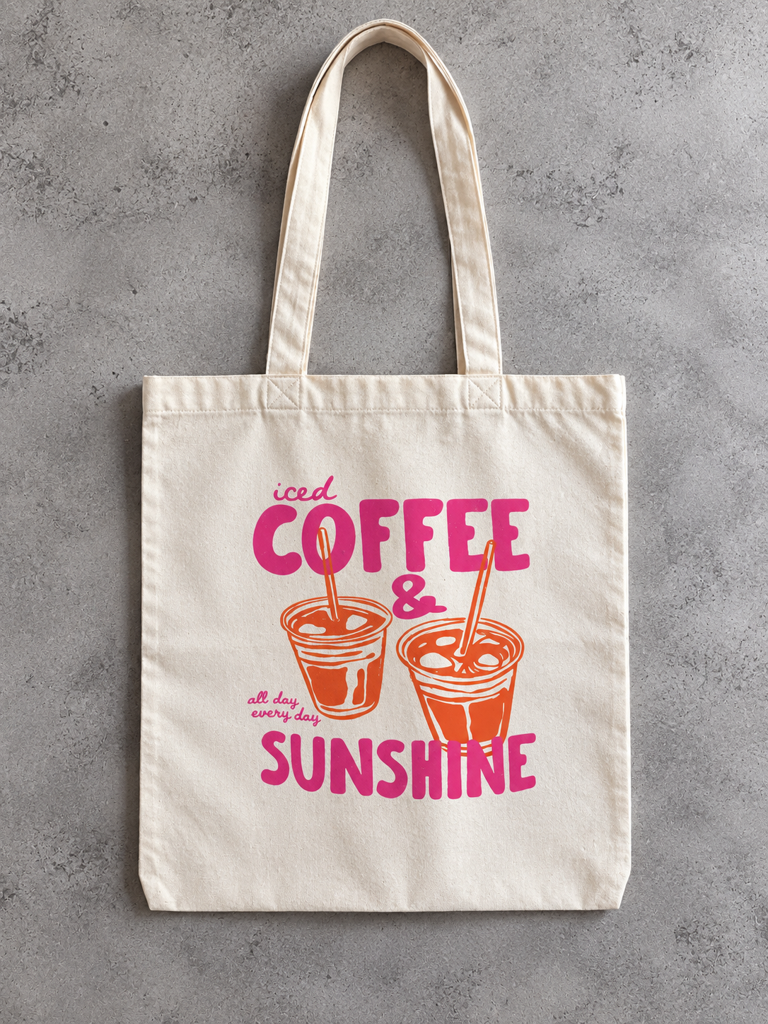 Stofftasche „Iced Coffee & Sunshine“