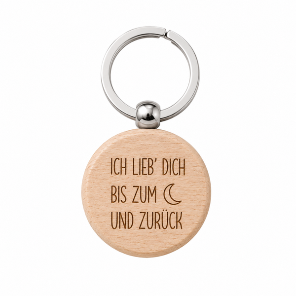 Schlüsselanhänger "Bis zum Mond"