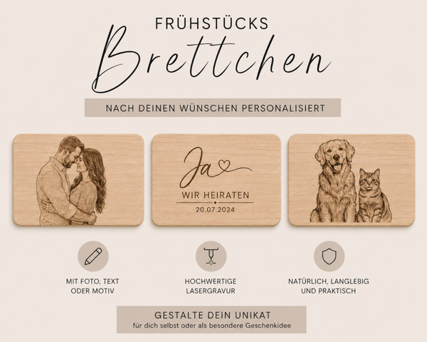 Personalisiertes Frühstücksbrettchen