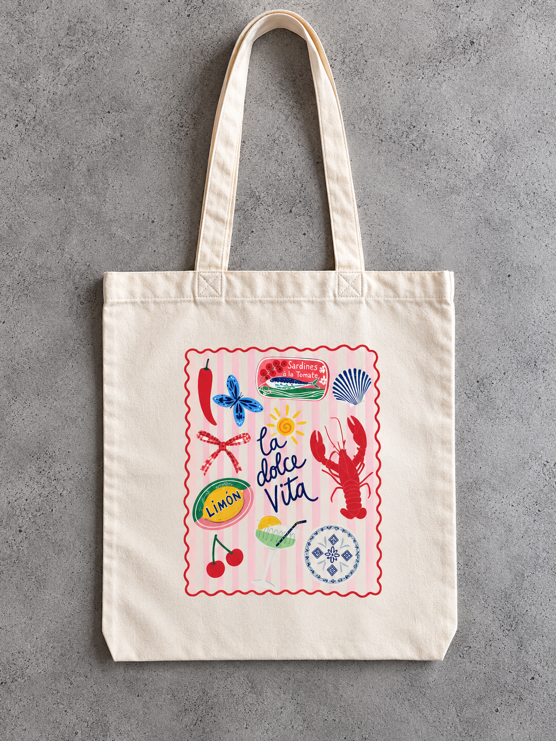 Stofftasche 'La Dolce Vita'