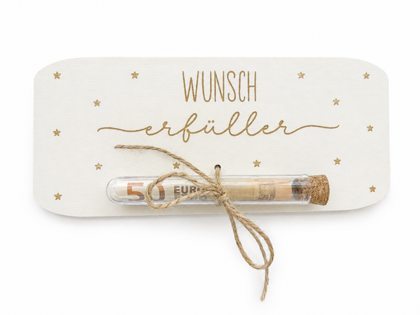 Geldgeschenkverpackung "kleiner Wunscherfüller"