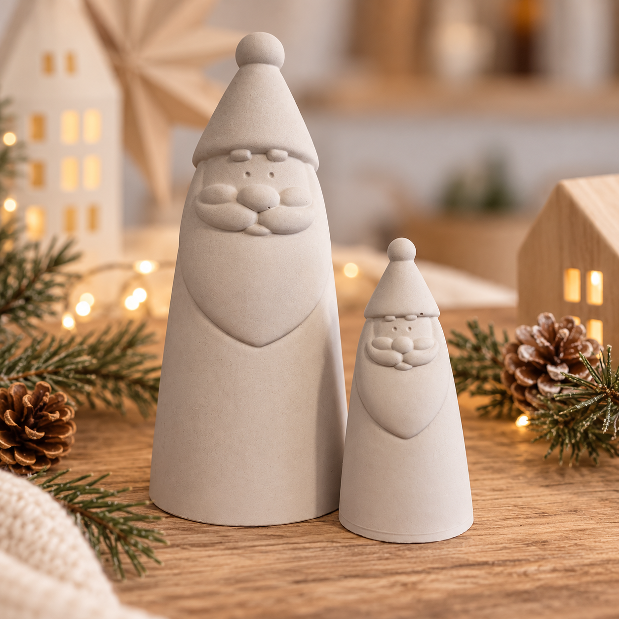 Weihnachtsmann-Figuren – 2er-Set