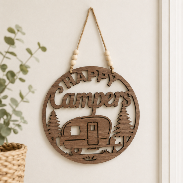 Happy Campers Schild