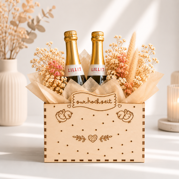 Geschenkbox zur Hochzeit "Lovebirds"
