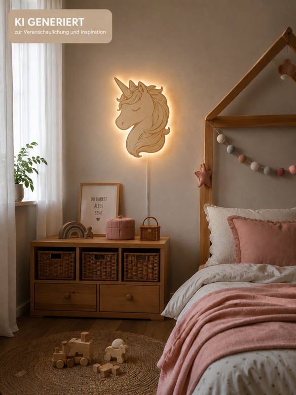 Wandlampenschirm "kleines Einhorn"