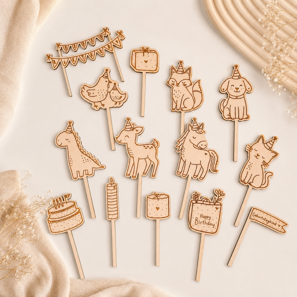 Caketopper "Birthday Animals"