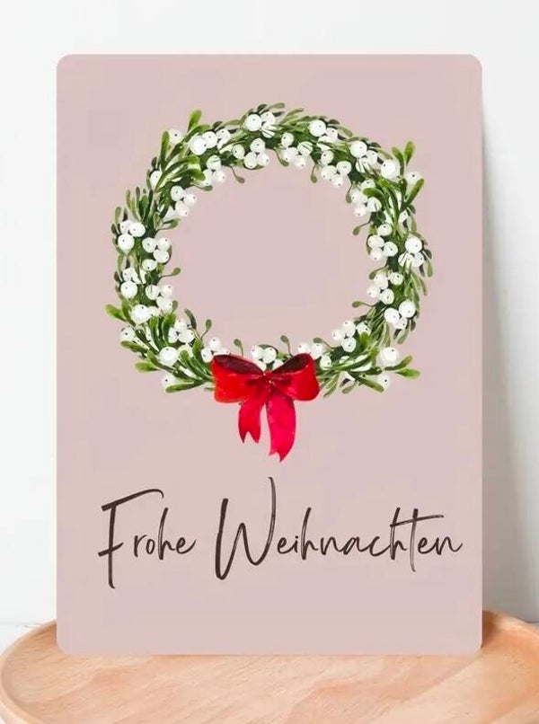 Weihnachtskarte „Frohe Weihnachten“ – Design von Lilly Braun