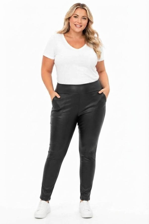 Pantalon simili cuir